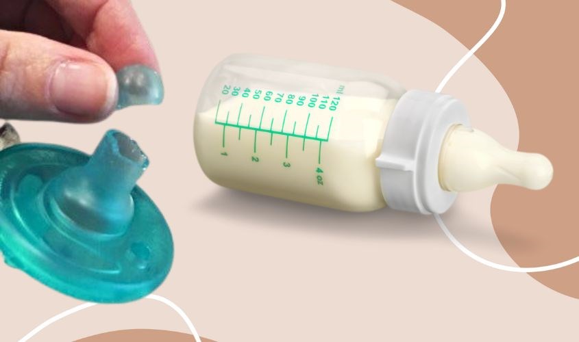 Núm ti bị bé cắn rách