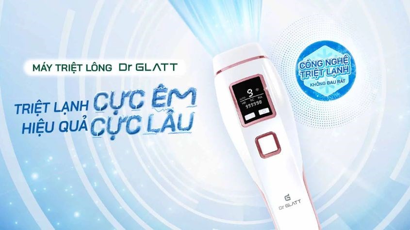 Sử dụng công nghệ triệt lạnh Ice - Cool không gây bỏng rát