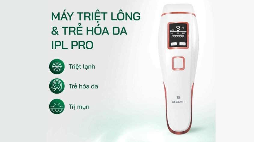 Máy triệt lông cá nhân Dr.latt IPL PRO (Màu trắng)