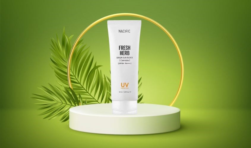 Kem chống nắng làm dịu và phục hồi da Nacific Fresh Herb SPF 50+ PA++++ 50 ml