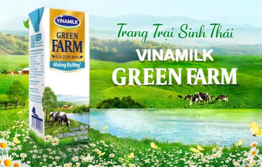 Sữa tươi Vinamilk Green Farm không đường 180 ml