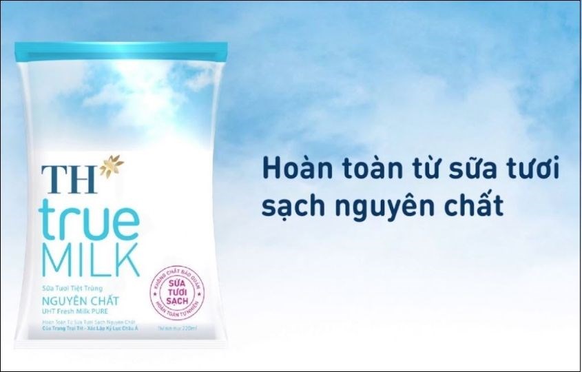 Sữa tươi TH true MILK không đường 220 ml