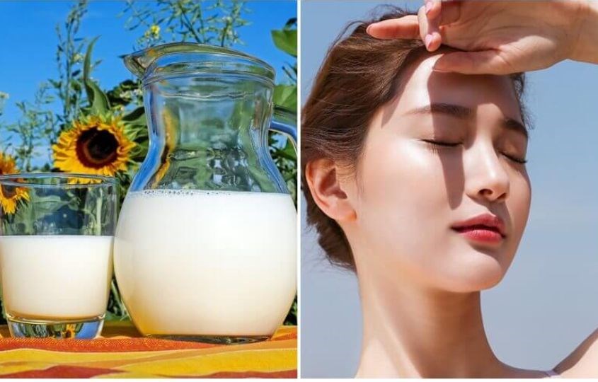 Trị thâm mụn bằng sữa tươi không đường có bắt nắng không?