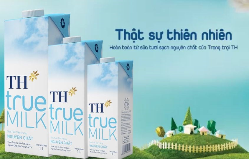 Sữa tươi TH true MILK không đường 1 lít 