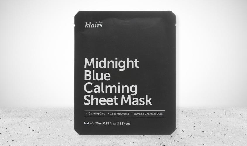 Mặt nạ giấy làm dịu mát da và giảm kích ứng Klairs Midnight Blue 25 ml