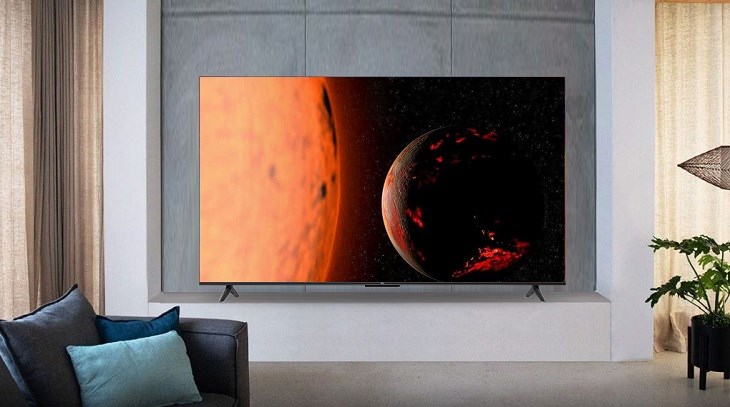 Google tivi TCL 4K 65 inch 65P635 sở hữu thiết kế tràn viền sang trọng, cuốn hút