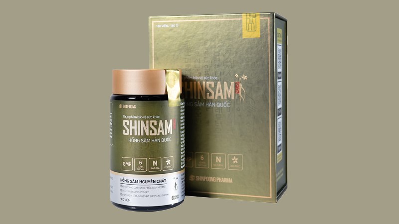 Viên Uống Hồng Sâm SHINSAM giúp giảm mệt mỏi, tăng cường sức khỏe