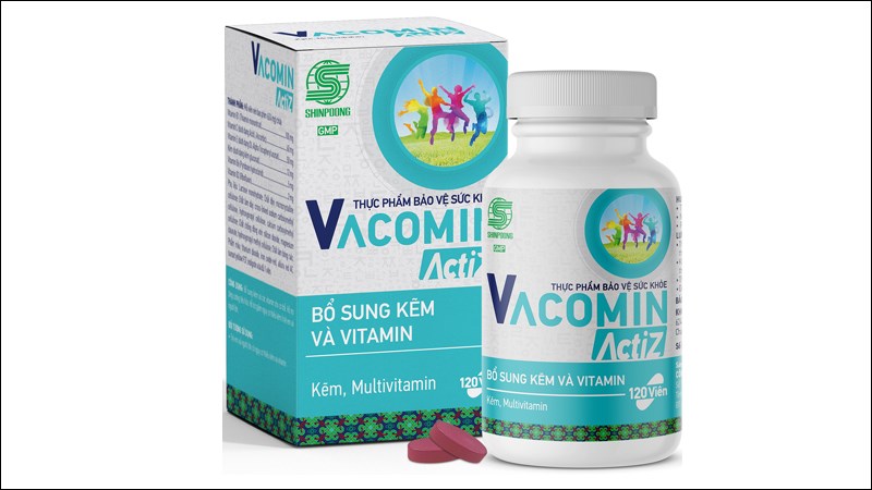 Vacomin ActiZ bổ sung kẽm và các vitamin cho cơ thể