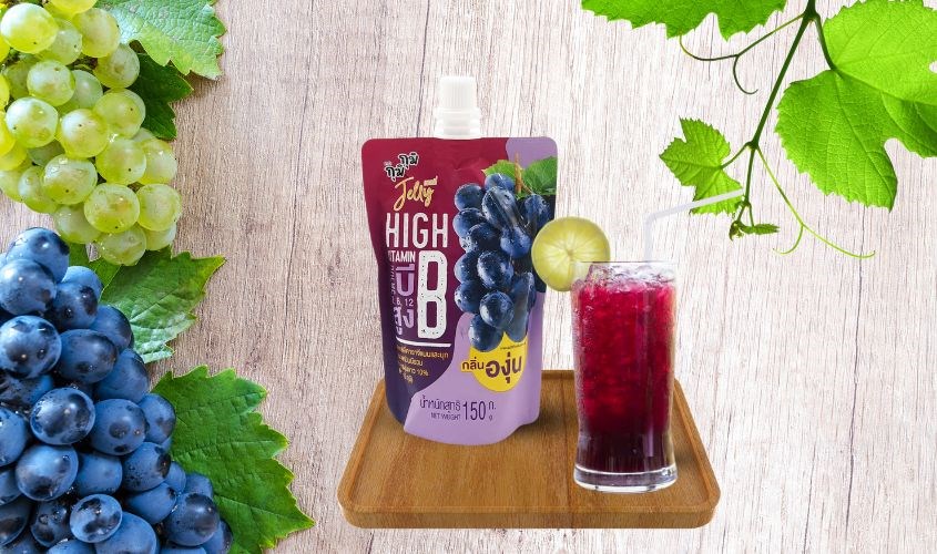 Nước ép trái cây Jelly Gumi Gumi vị nho 150g (từ 3 tuổi) Nước ép trái cây Jelly Gumi Gumi vị nho 150g (từ 3 tuổi)