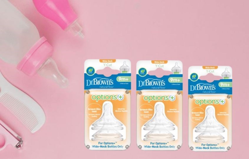 Núm ti Dr.Brown's cổ rộng size Y (từ 9 tháng)
