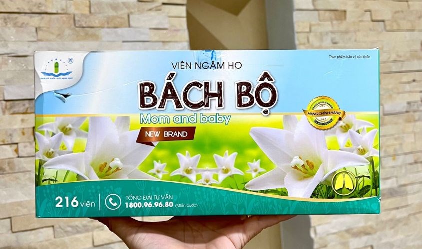 Viên ngậm ho Bách Bộ Mom and Baby