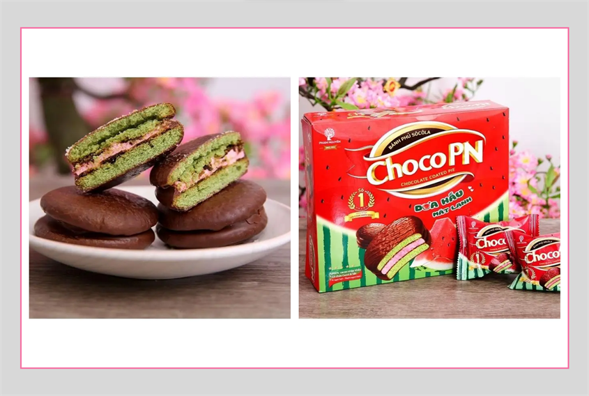 Bánh chocopie cho bé vị dưa hấu