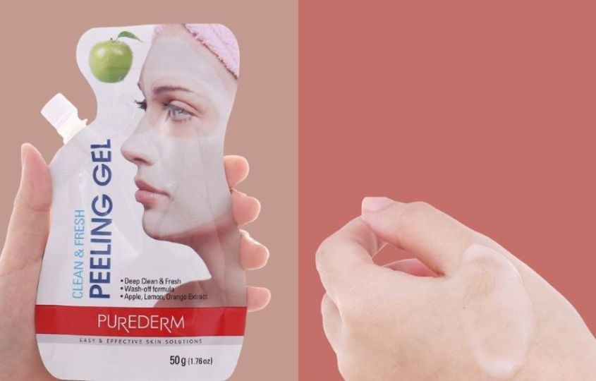 Gel tẩy tế bào chết da mặt Purederm Clean & Fresh Peeling chiết xuất Táo 50g Gel tẩy tế bào chết da mặt Purederm Clean & Fresh Peeling chiết xuất Táo 50g