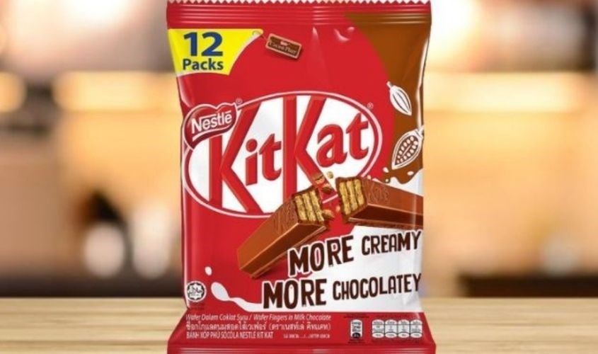 Bánh xốp phủ socola KitKat gói 12 thanh 204g