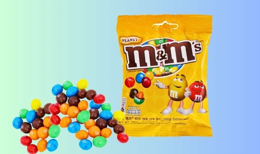 Kẹo socola M&M's nhân đậu phộng gói 100g