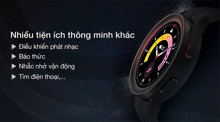Đồng hồ thông minh Samsung Galaxy Watch5 Pro 45mm được trang bị thêm nhiều tiện ích thông minh