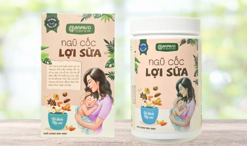 Ngũ cốc lợi sữa Anpaso hũ 500g (dành cho mẹ sau sinh và cho con bú) Ngũ cốc lợi sữa Anpaso hũ 500g (dành cho mẹ sau sinh và cho con bú)