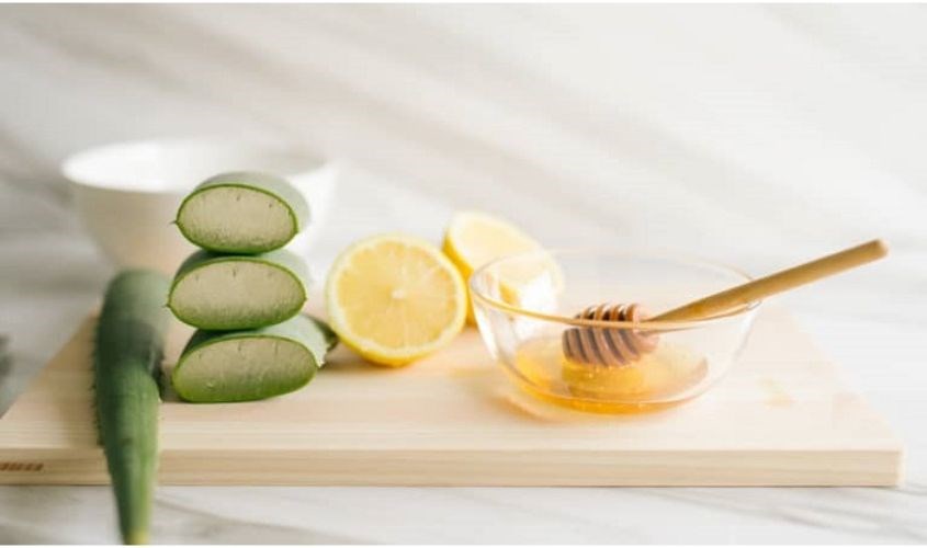 Mặt nạ chanh mật ong nha đam