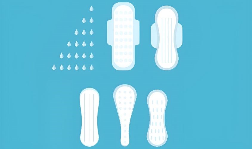 Băng vệ sinh có nhiều kích thước và hình dạng khác nhau