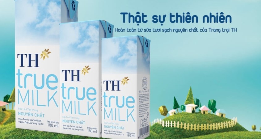 Sữa tươi TH true MILK không đường 1 lít