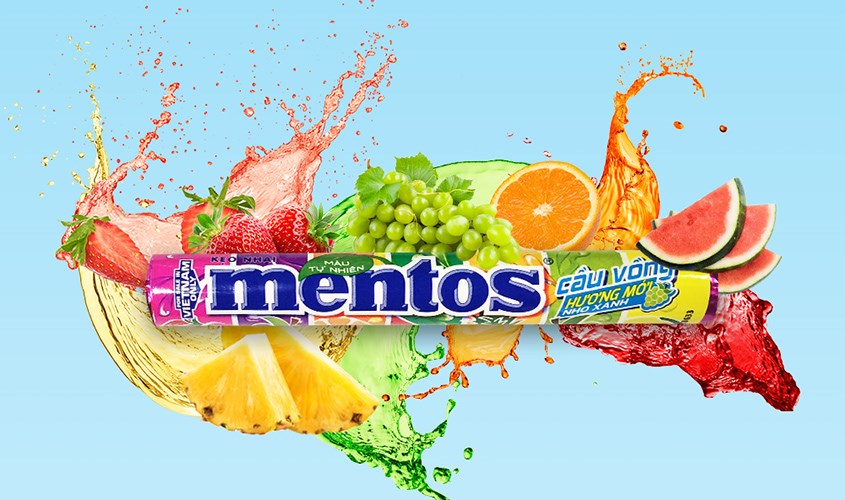 Kẹo Mentos cầu vồng