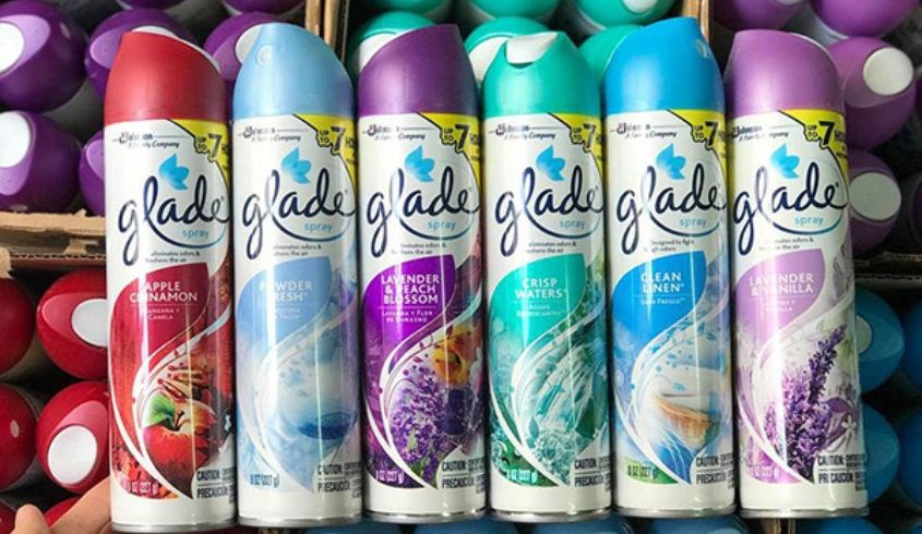 Xịt phòng Glade hương cỏ hoa 280 ml Xịt phòng Glade hương cỏ hoa 280 ml