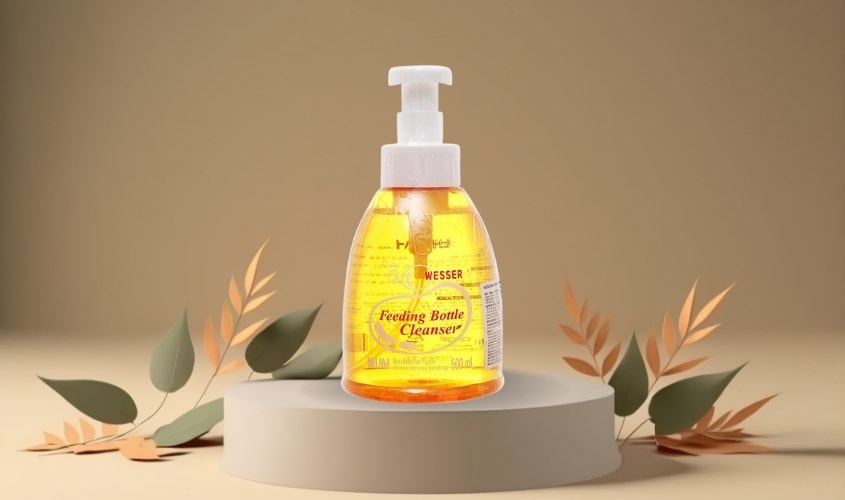 Nước rửa bình sữa Wesser chai 500 ml hương bưởi