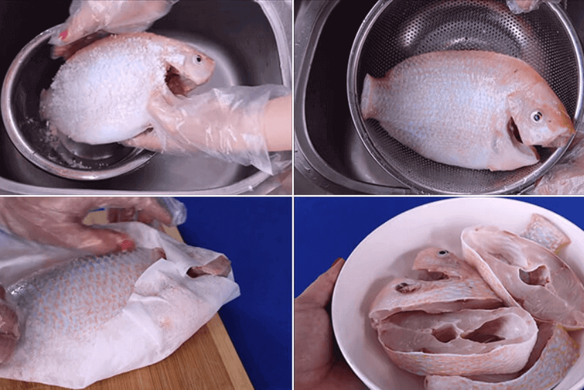 Cách nấu canh ngót cá điêu hồng - Các bước chế biến