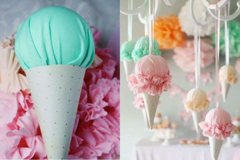 Đồ chơi treo nôi hình que kem dễ thực hiện