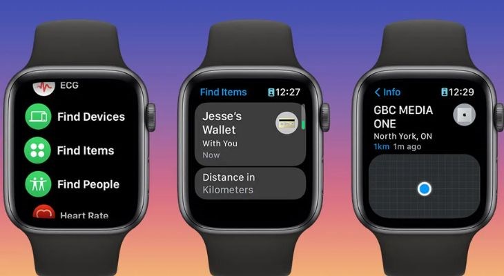 Bạn có thể theo dõi Find My Items trực tiếp trên Apple Watch