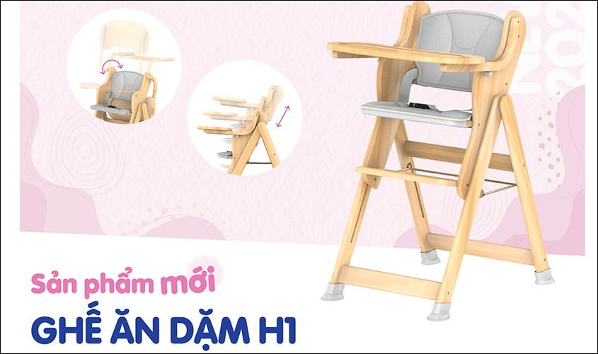 Ghế ăn cho bé Autoru H1 (9 tháng - 5 tuổi) 