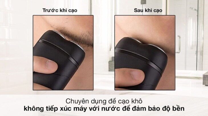 Máy cạo khô chuyên dụng Flyco FS187VN không cần dùng kem cạo