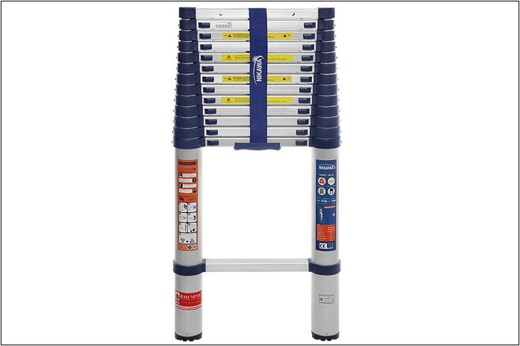 Thang nhôm rút đơn 14 bậc Nikawa NK-50 có khối lượng 14 kg
