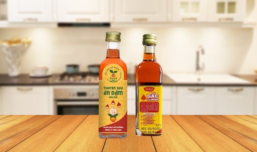 Dầu gấc tự nhiên Thuyền Xưa ăn dặm cho bé chai 65 ml (từ 6 tháng) Dầu gấc tự nhiên Thuyền Xưa ăn dặm cho bé chai 65 ml (từ 6 tháng)