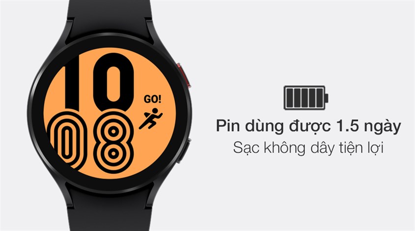 Thời gian sử dụng pin của Samsung Watch 4 trung bình khoảng 1.5 ngày