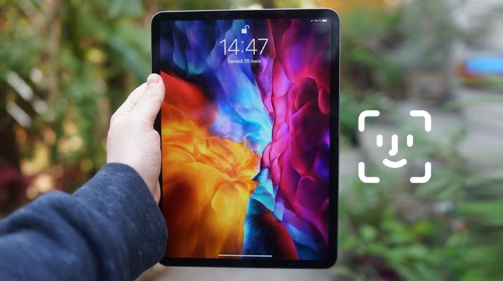 iPad Pro 2020 có camera TruthDepth nhận diện Face ID giúp máy bảo mật tốt