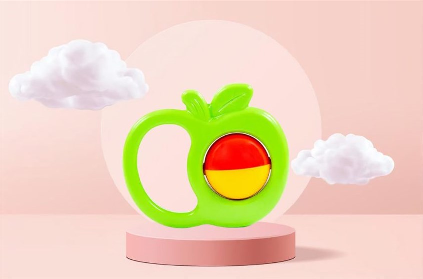 Đồ chơi xúc xắc trái táo cho bé Mẹo dạy bé 4 tháng tuổi thông minh