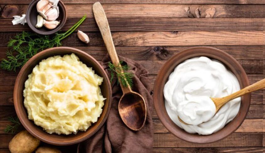 Mặt nạ khoai tây sữa tươi và sữa chua không đường