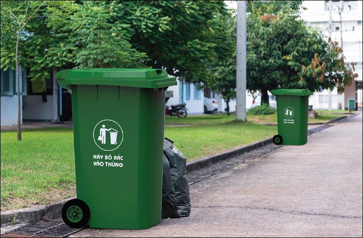Thùng rác giúp giữ gìn mỹ quan môi trường
