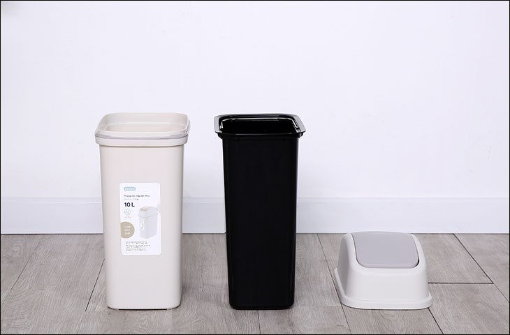 Thùng rác Inochi được làm từ nhựa cao cấp, trọng lượng nhẹ dễ di chuyển