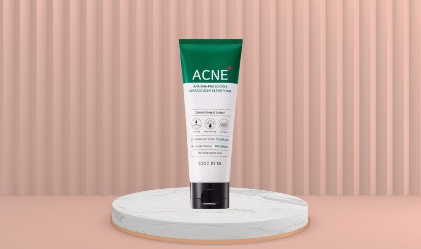 Sữa rửa mặt làm dịu da mụn Some By Mi AHA-BHA-PHA 30 Days Miracle 100 ml