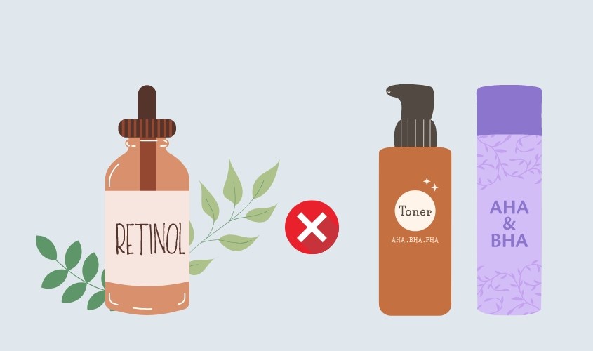 Hiệu quả của retinol không bị ảnh hưởng bởi thành phần BHA