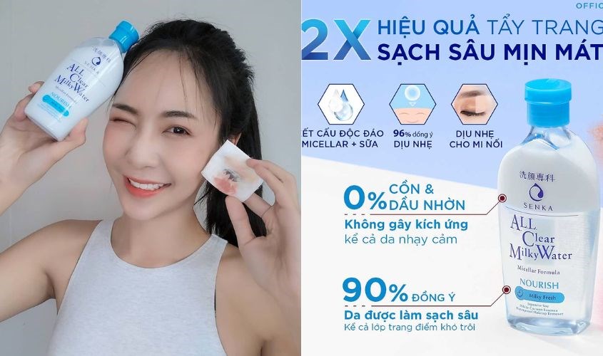 Sản phẩm không màu, không cồn, không mùi 