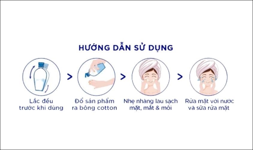 Cách hướng dẫn sử dụng sữa tẩy trang Senka All Clear Milky Water