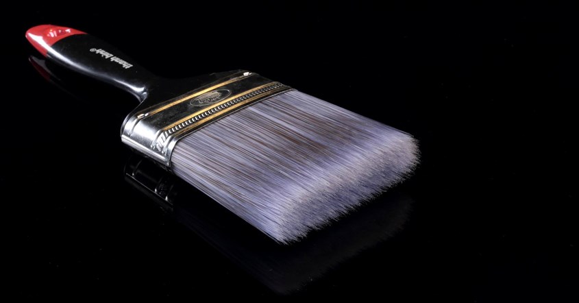 Cọ quét sơn sợi tổng hợp có phần lông mỏng và mềm mại