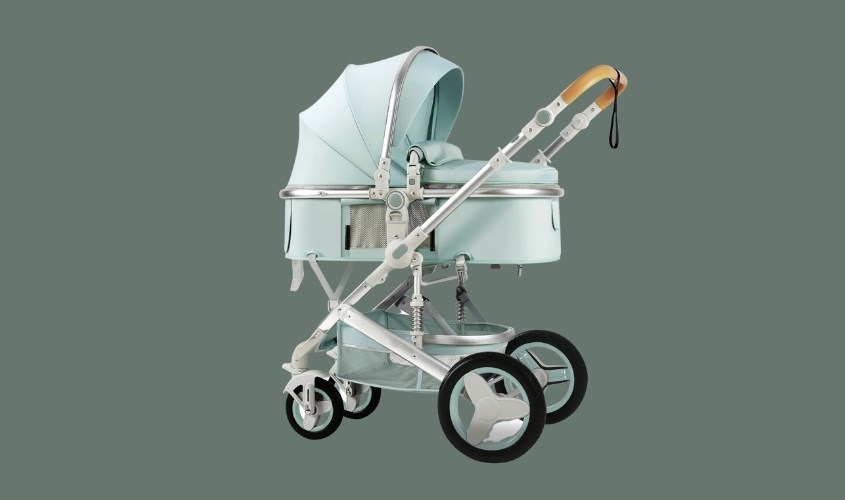 Xe đẩy cho bé HAKAWA HK-B02 (0 - 3 tuổi) - Màu xanh mint