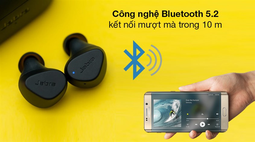 Tai nghe Bluetooth True Wireless Jabra Elite 2 cho phép người dùng kết nối nhanh với các thiết bị khác