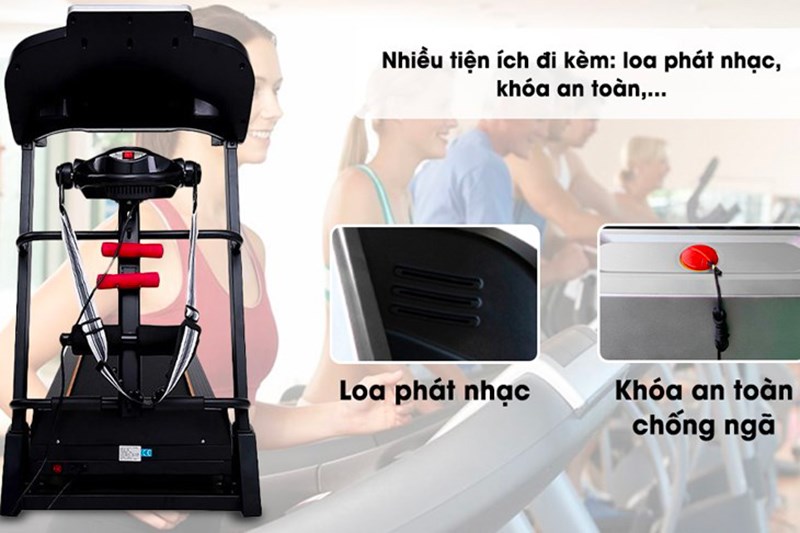 Máy Chạy Bộ Airbike Sport MK-277 với 12 chương trình chạy cùng nhiều tiện ích đi kèm