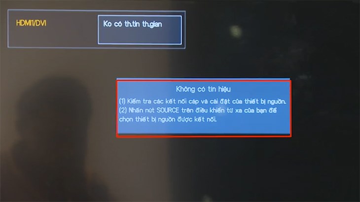 lỗi tivi không có tín hiệu