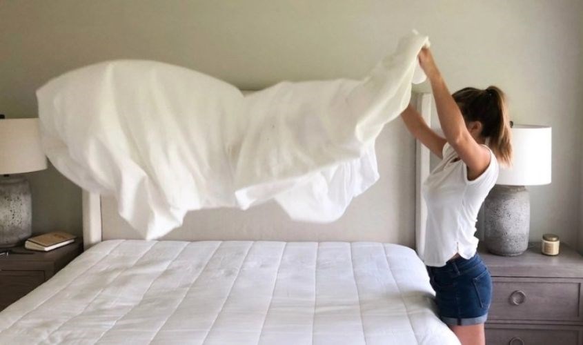 Vệ sinh phòng ngủ gọn gàng